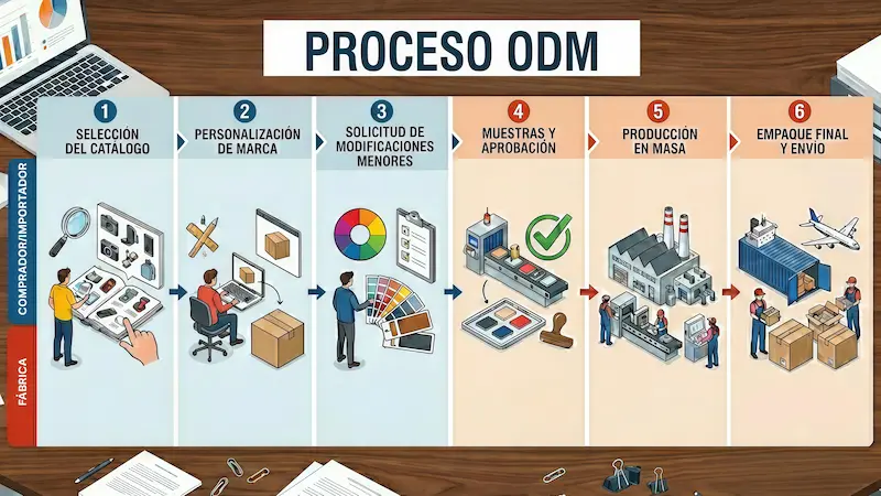 Proceso de fabricación ODM en China