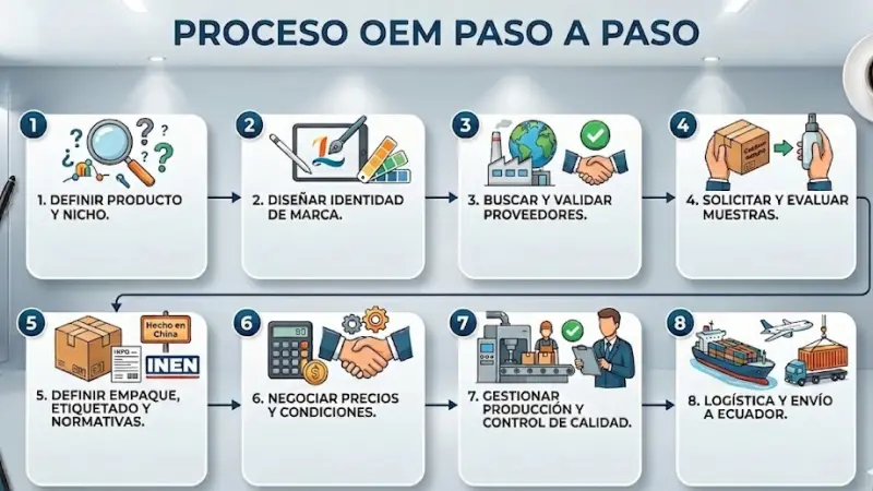 Proceso OEM para crear marca propia en China