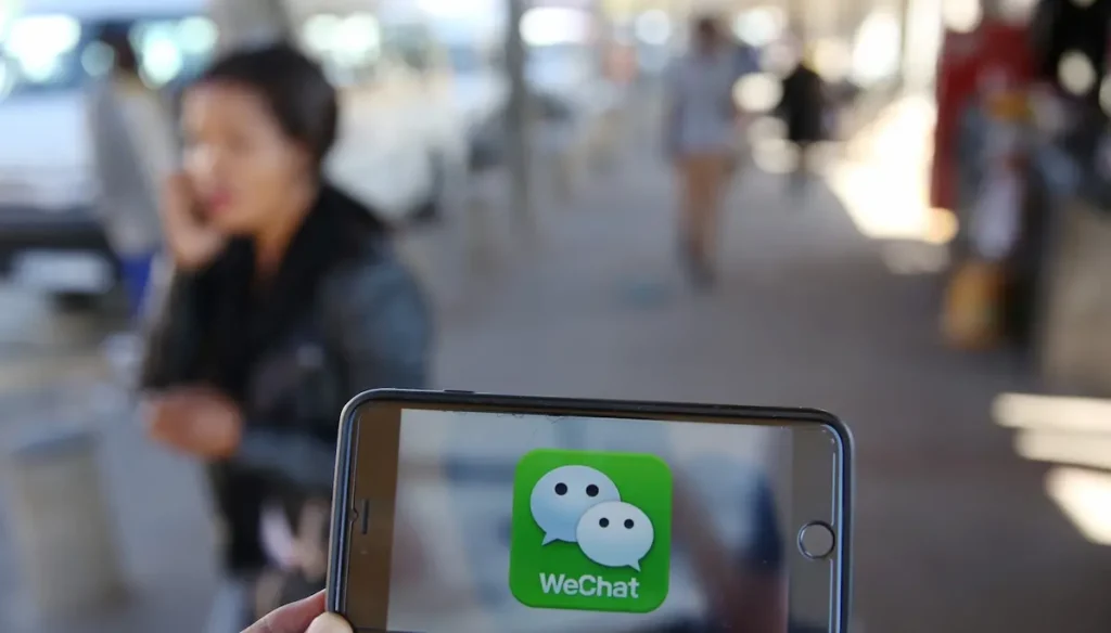 WeChat app para chat con proveedores chinos